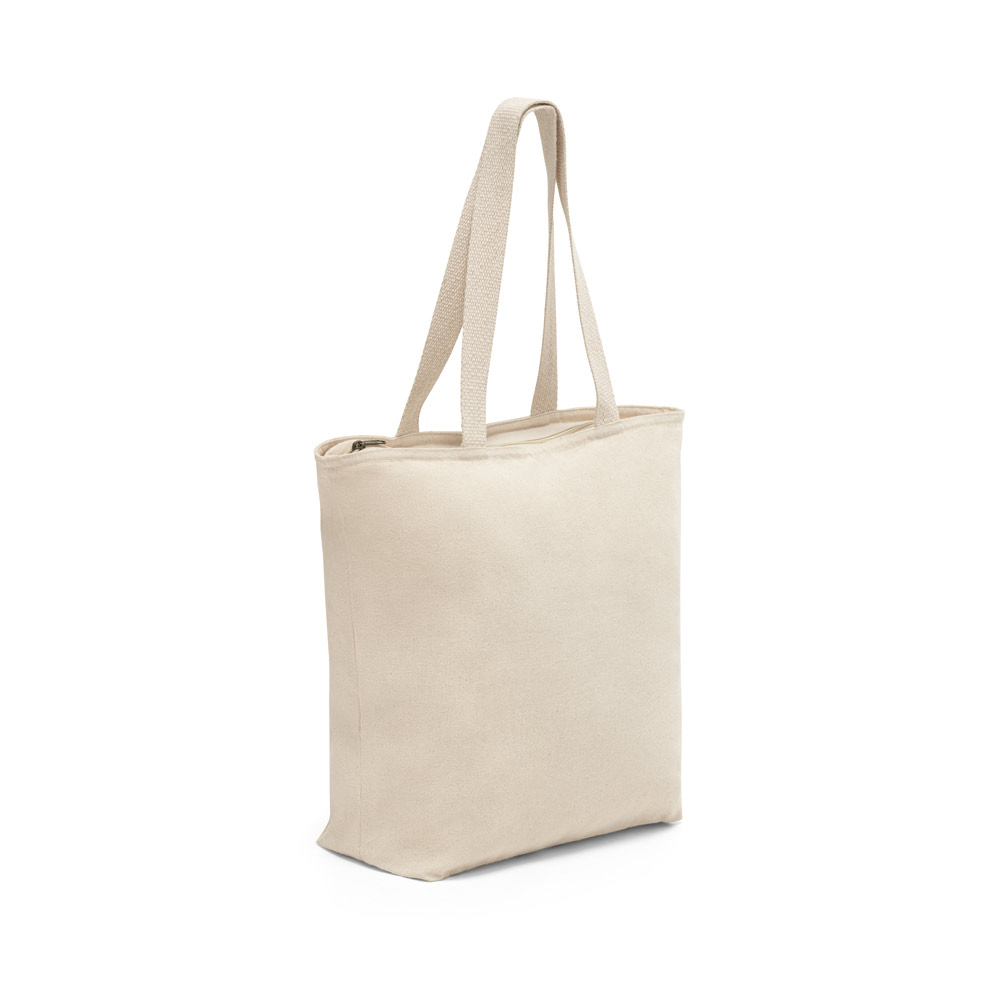 Sac en coton avec zip à personnaliser 280g - HACKNEY Naturel clair